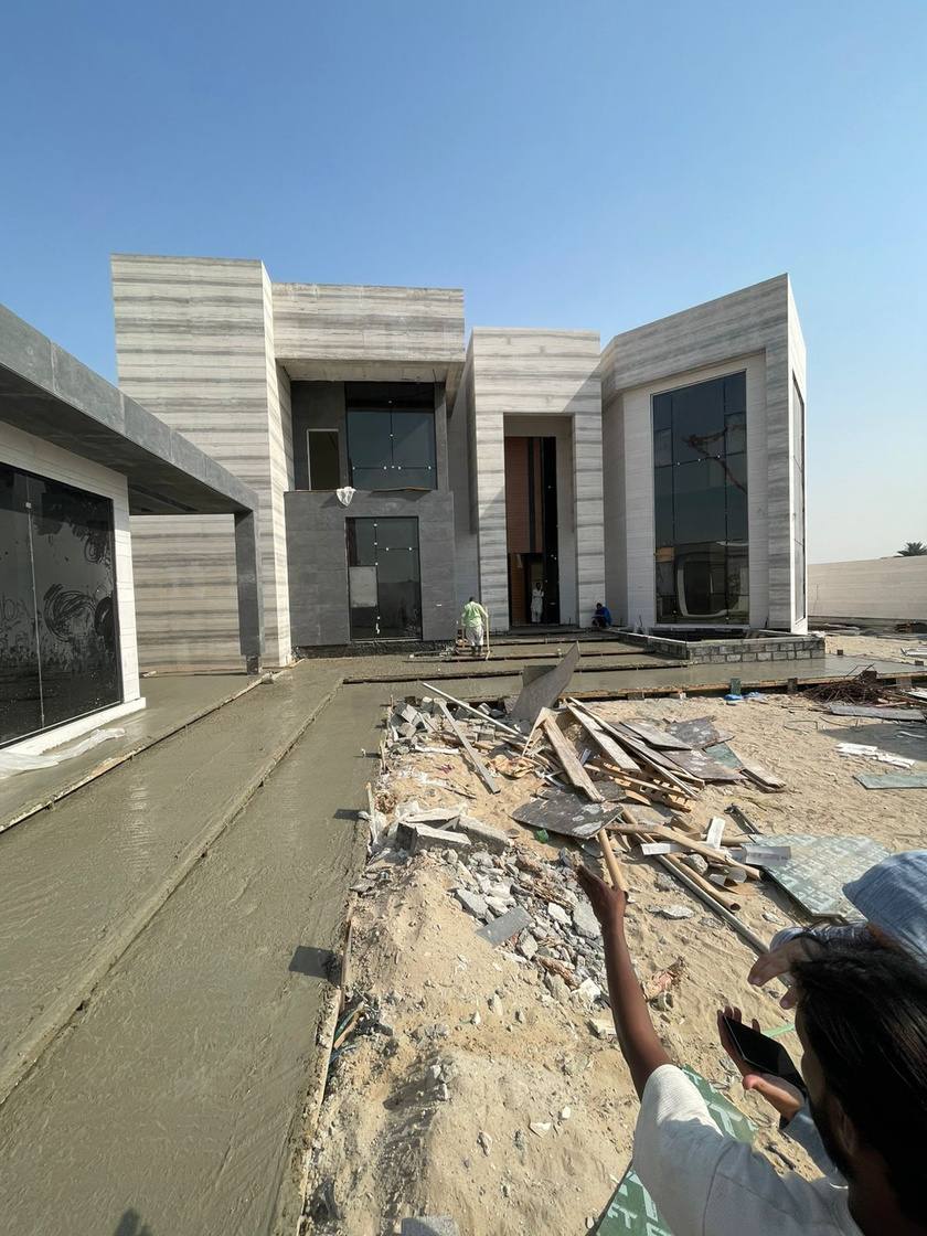 Modern villa structural construction